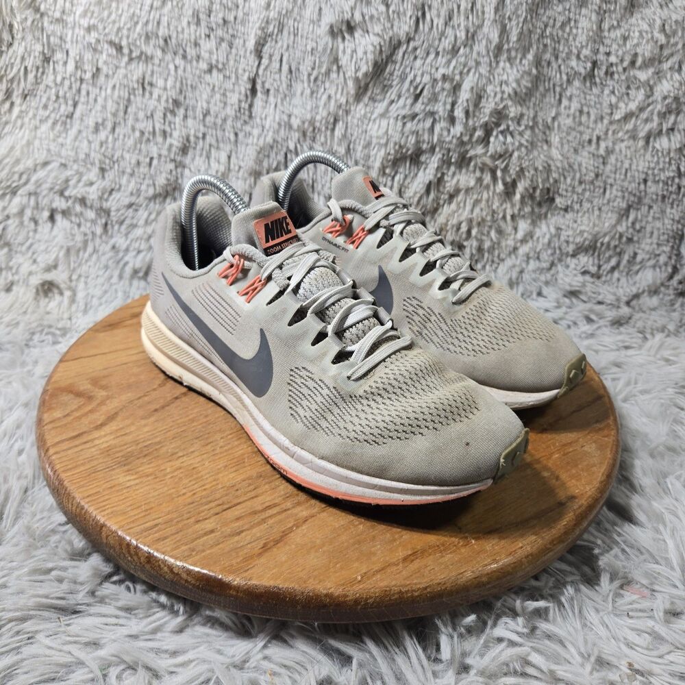 Nike Womens Size 8 Running Sneakers Air Zoom 21 Wolf Gray Athletic Comfort shoes